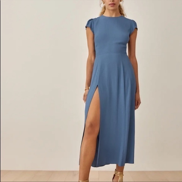 Reformation Gavin Dress - Morning Glory - Picture 1 of 8